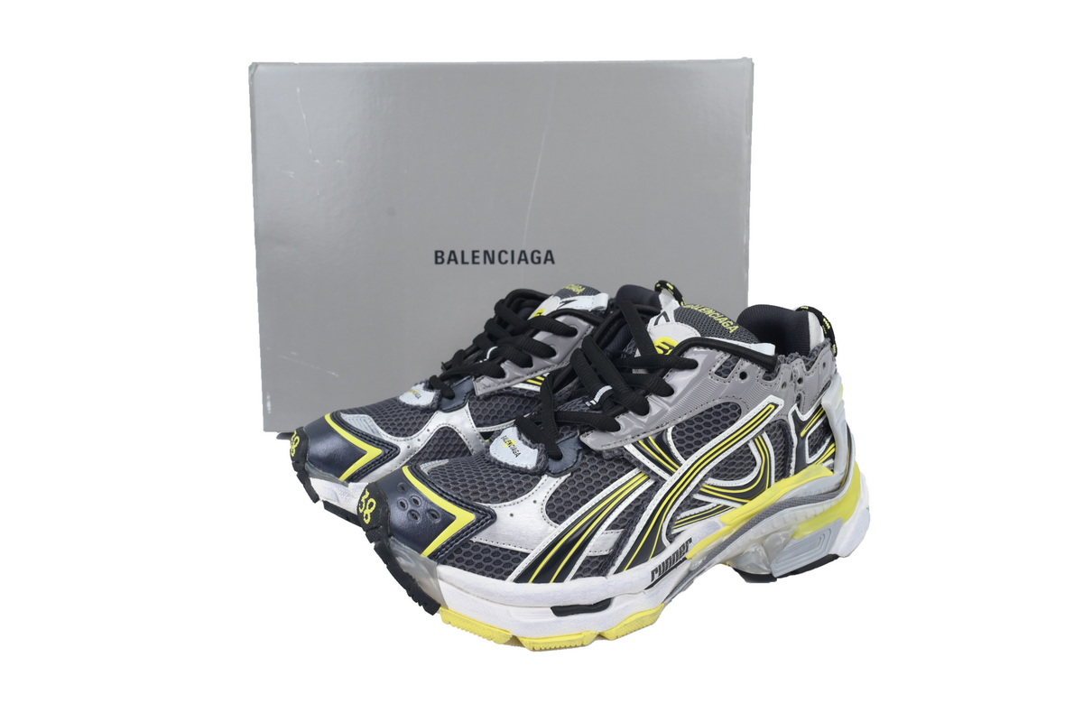 Balenciaga Runner Sneaker Grey Black Yellow 772767 W3RMU 1279 - ogsneaker