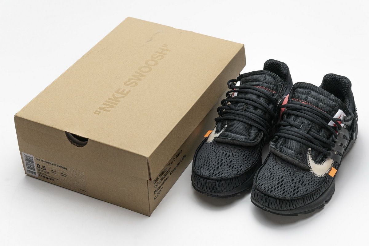 OFF-WHITE x Nike Air Presto Black Sneaker AA3830-100