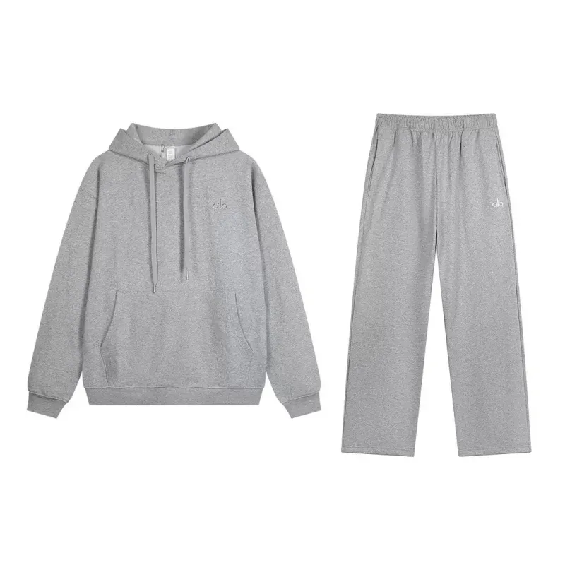 Alo Yoga Accolade Full Zip Tracksuit Grey