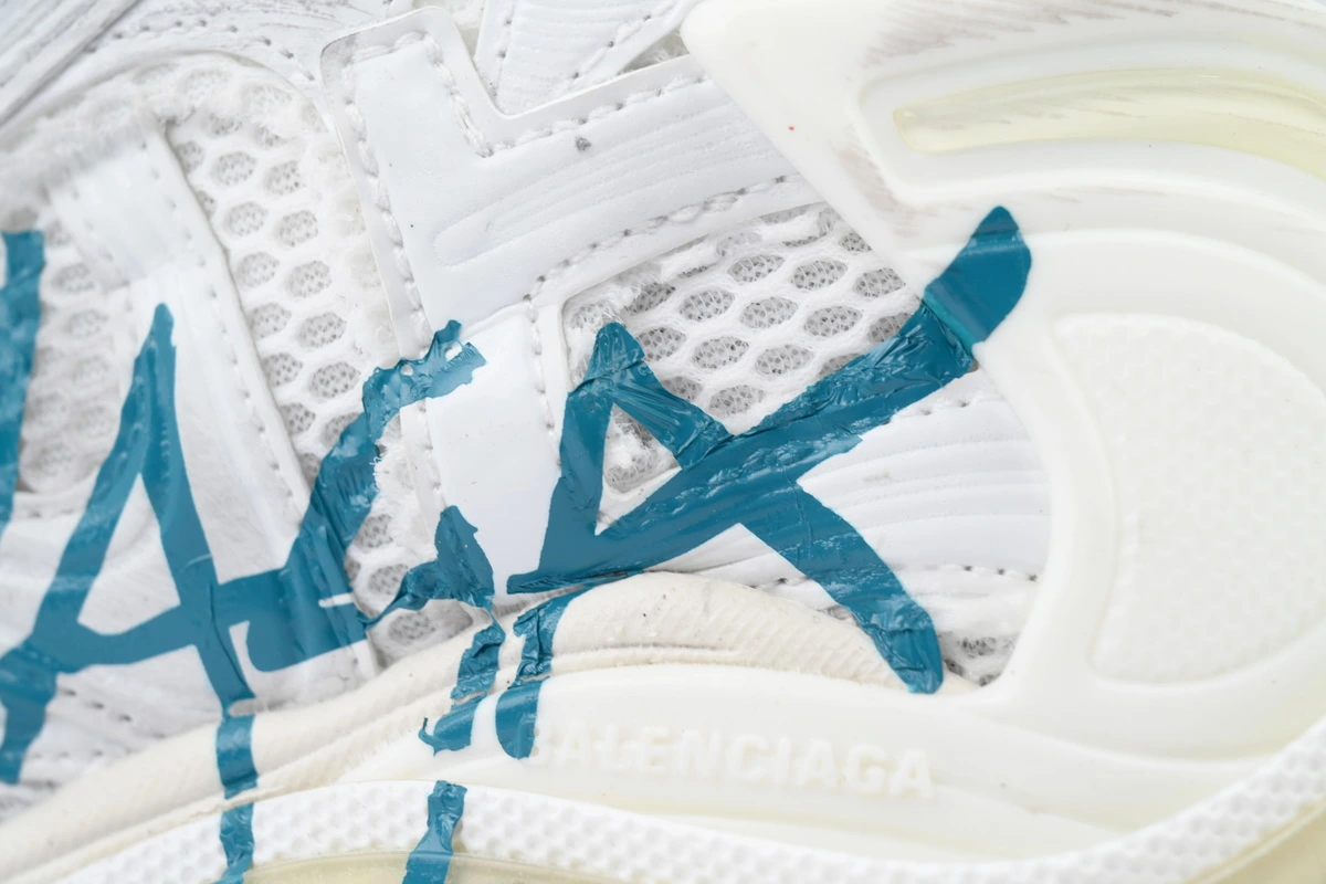 Balenciaga Runner Sneaker Graffiti-White Blue 772774 W3RBQ 9040 - ogsneaker