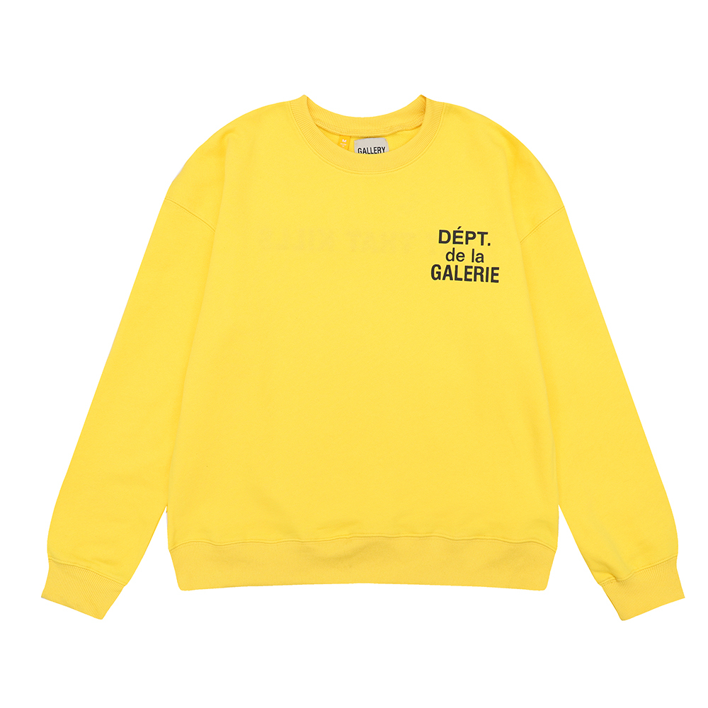 Gallery Dept Hoodie Art That Kills CREWNECK Yellow Black
