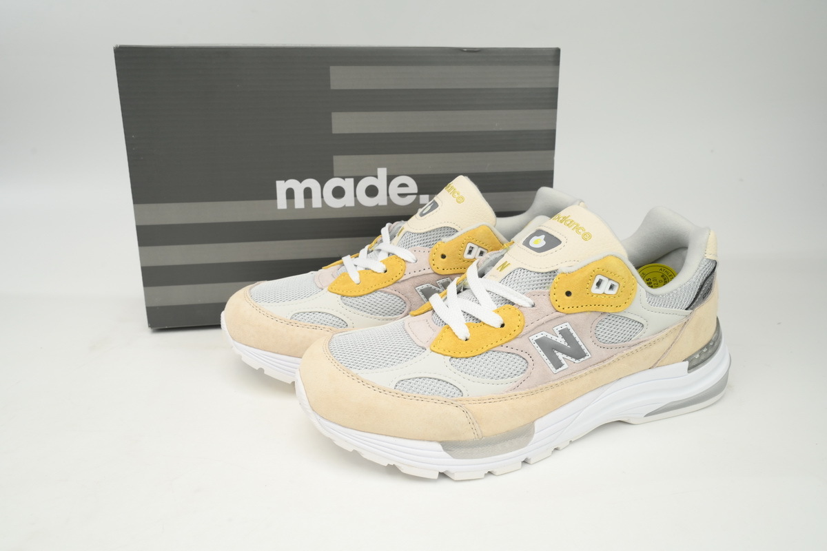 New Balance 992 Gray White Yellow M992PB1