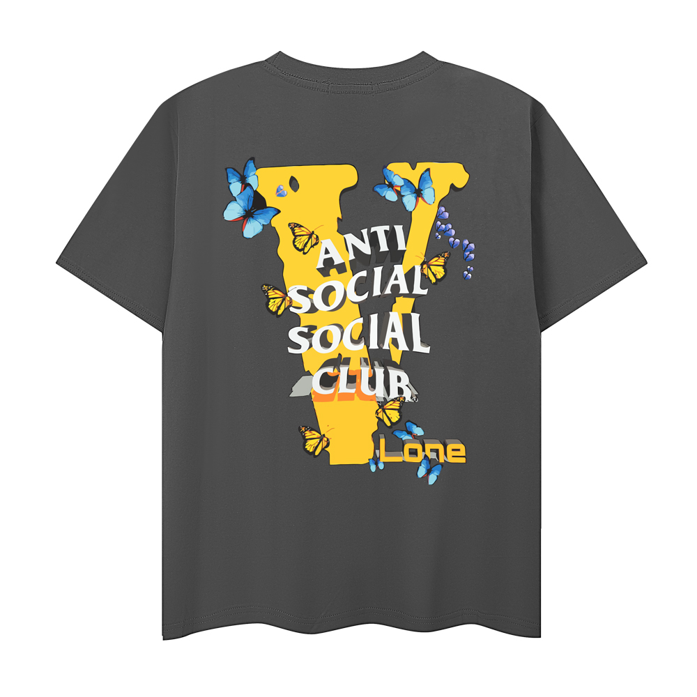 VLONE X ASSC Butterfly T-shirt Grey