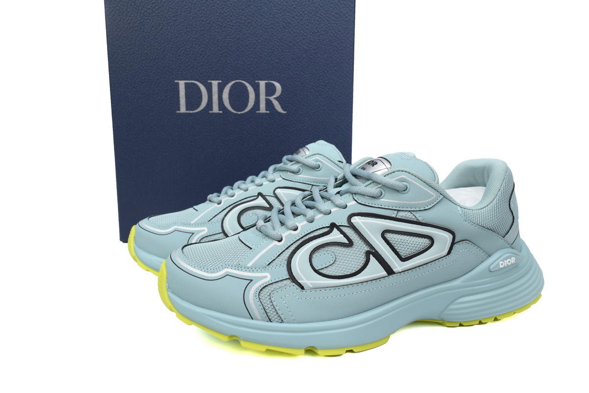 Dior Light Grey B30 Sneakers New Blue 3SN27ZIR-16536