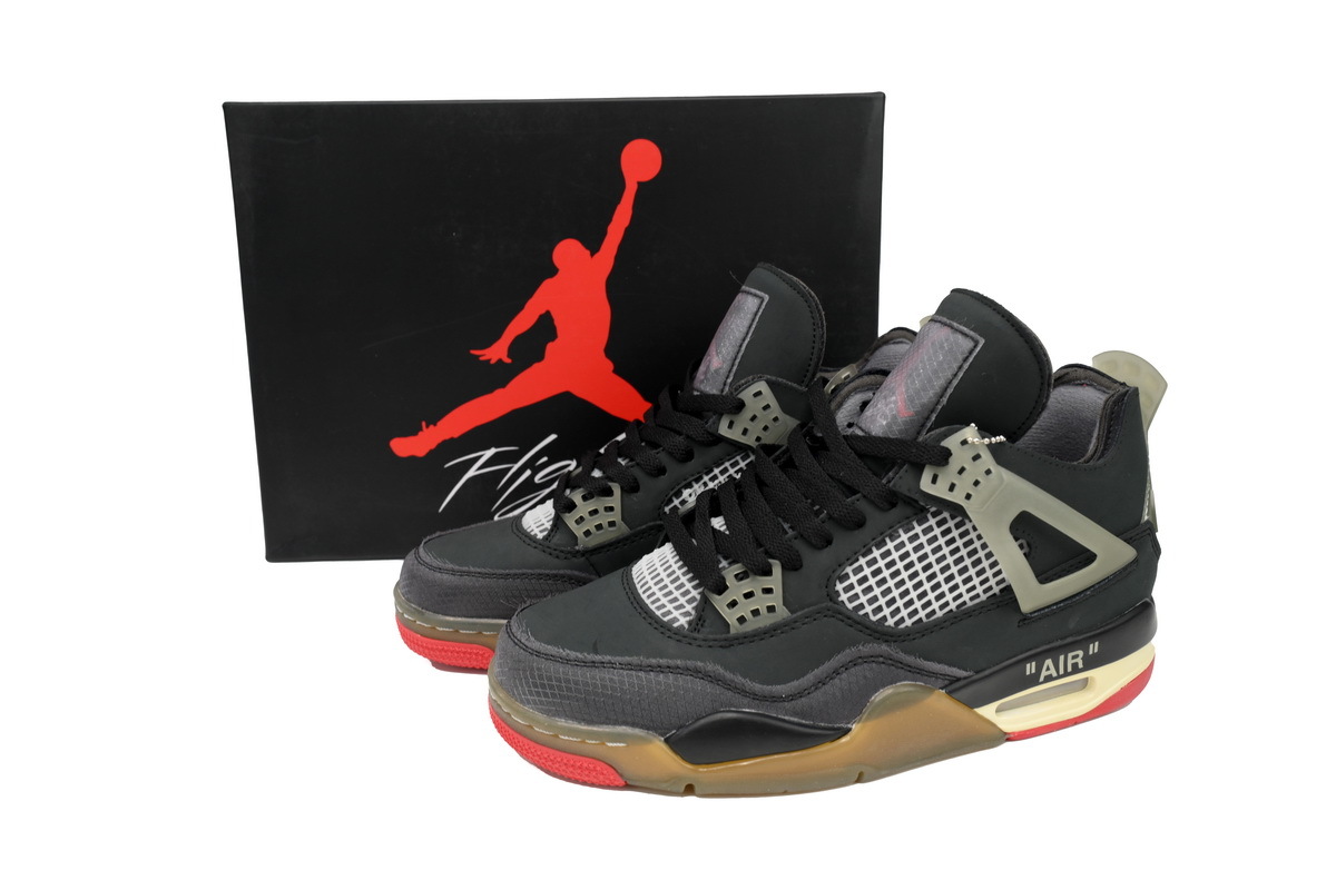 OFF White x Air Jordan 4 Bred CV9388-001