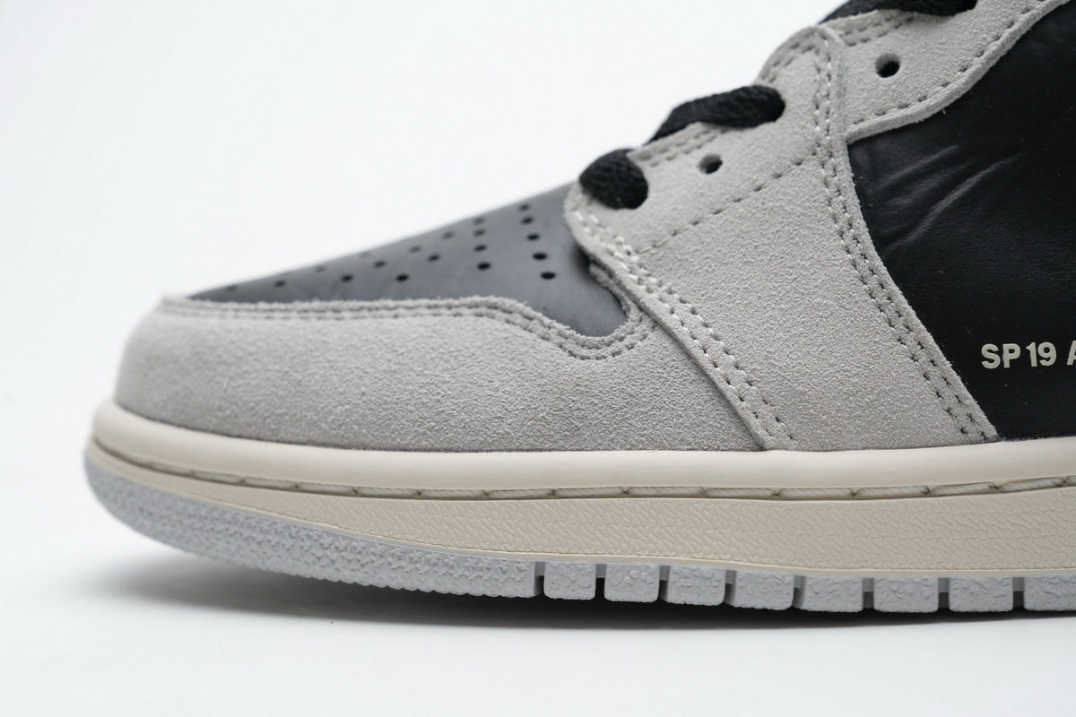 Jordan 1 Retro High Neutral Grey Hyper Crimson 555088-018