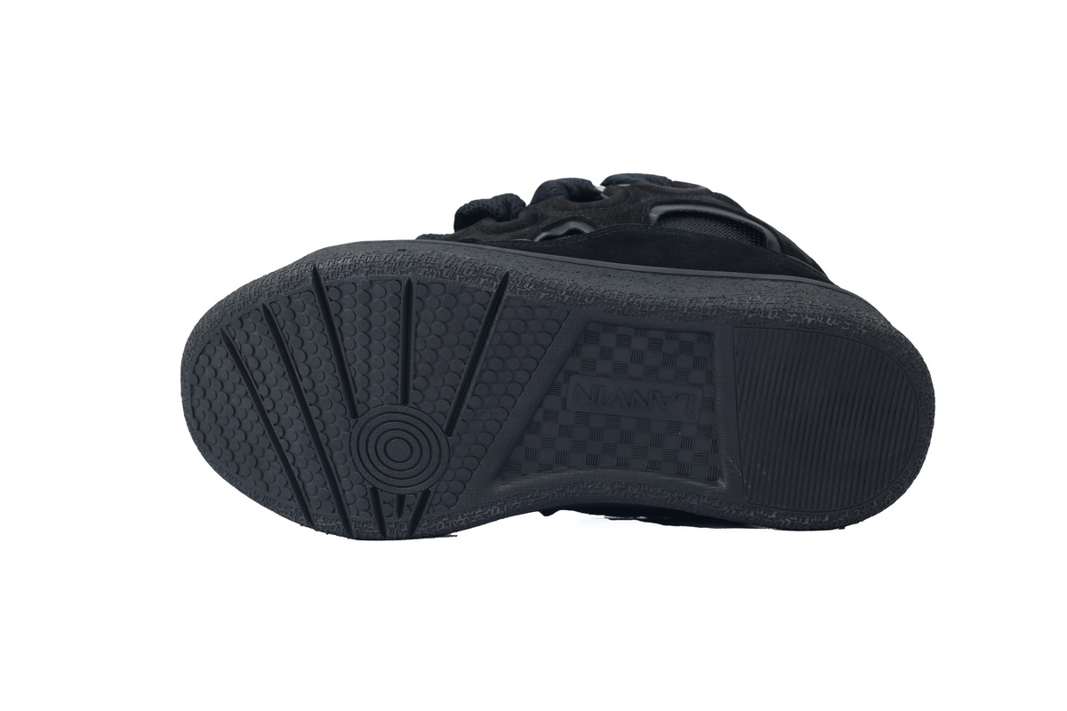 Lanvin Leather Curb Triple Black