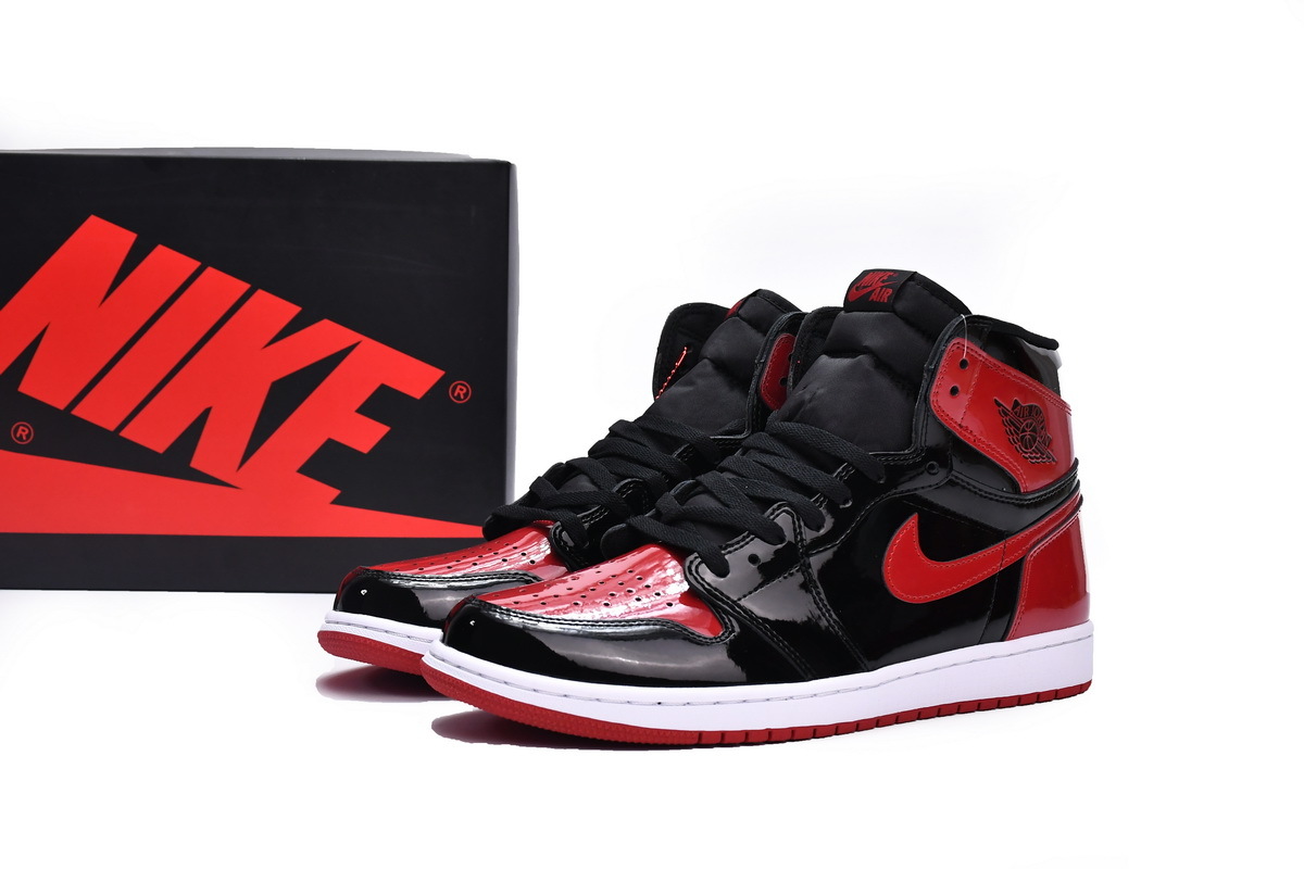 Air Jordan 1 High OG Bred Patent 555088-063