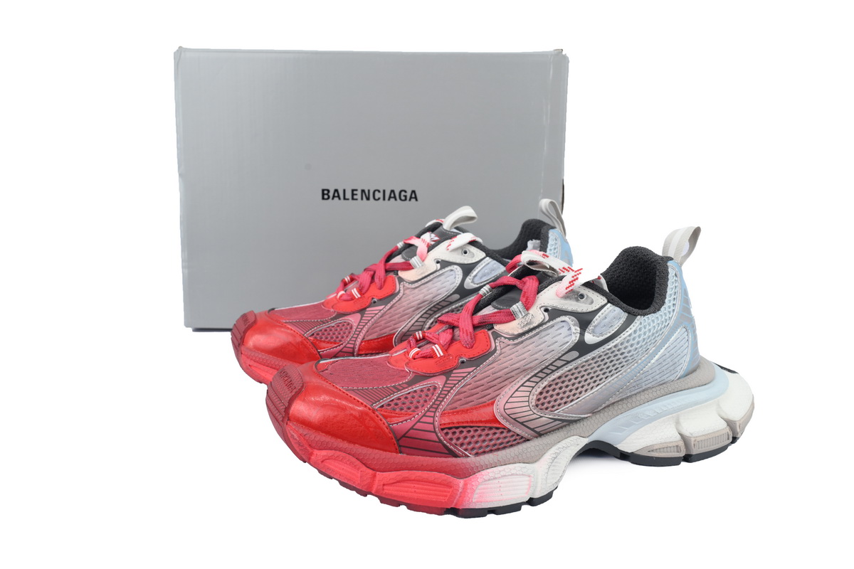 Balenciaga 3XL Sneaker Red Grey 734734 W3XTS 9461