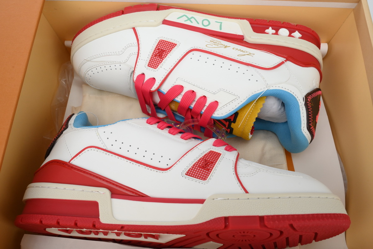 Louis Vuitton Trainer Yellow Blue