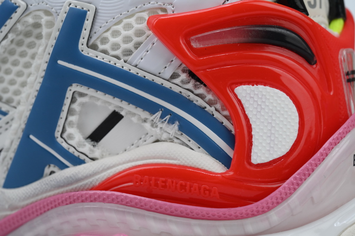 Balenciaga Runner White Blue Red 677402 W3RB6 9645
