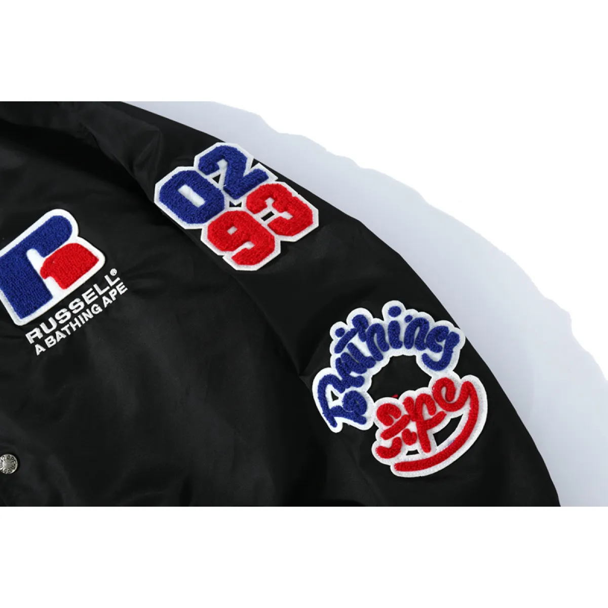 BAPE x Russell College Varsity Jacket Black
