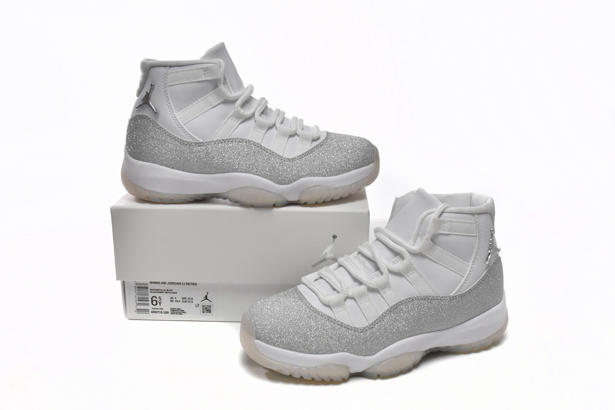Air Jordan 11 Retro Metallic Silver Vast Grey AR0715-100 - ogsneaker