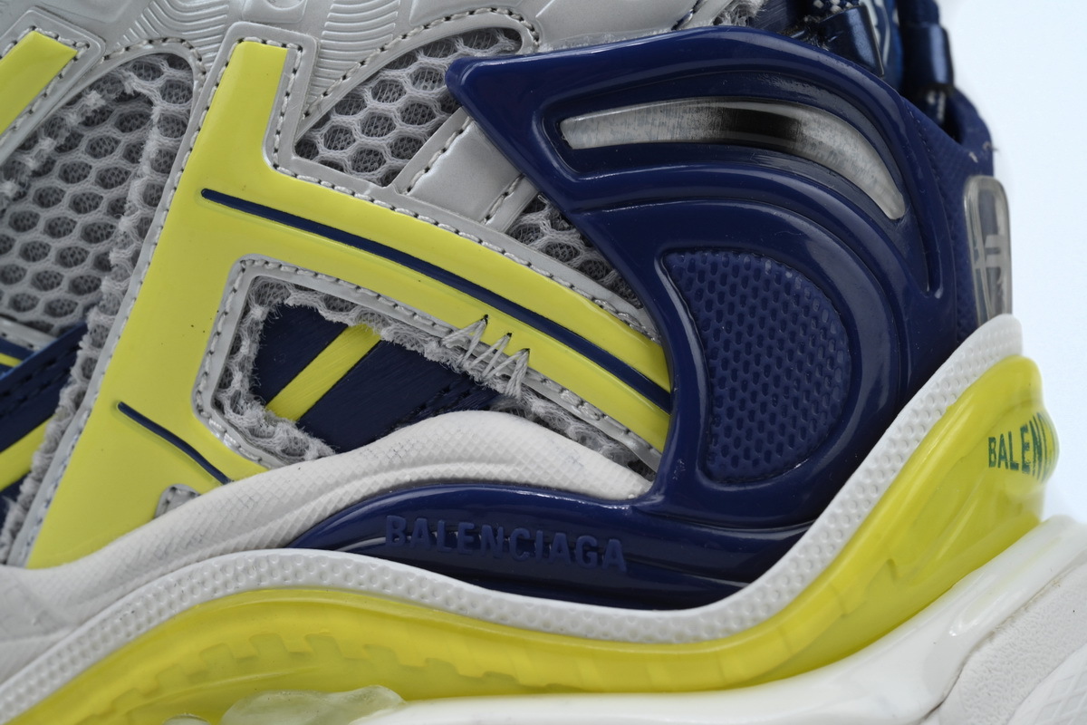 Balenciaga Runner White yellow and blue 677403 W2RN1 0080