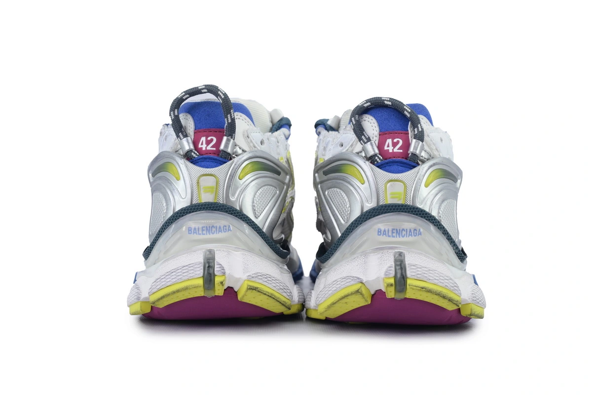 Balenciaga Runner Sneaker White Purple Blue 772767 W3RMU 9547 - ogsneaker