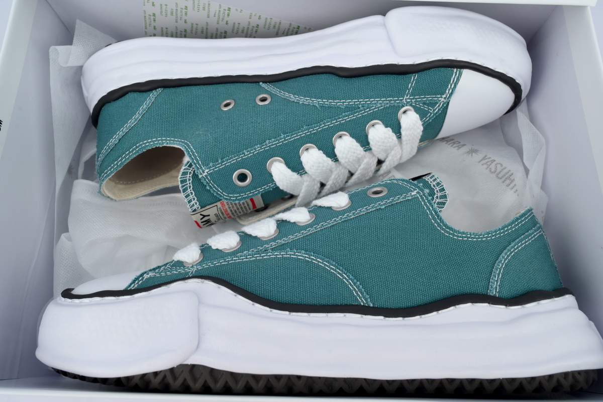 Mihara Yasuhiro Hank OG Sole Canvas Low White Green NO.727