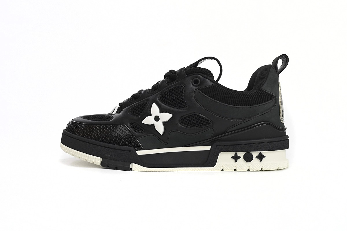 Louis Vuitton Skate Sneaker Black White 1AARR1