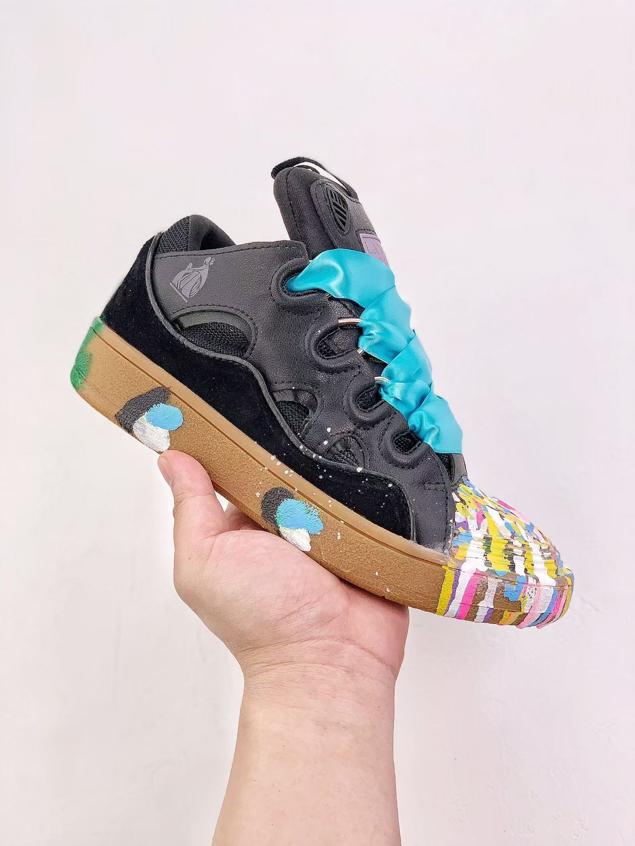 Lanvin Leather Curb Gallery Dept. Black Multi