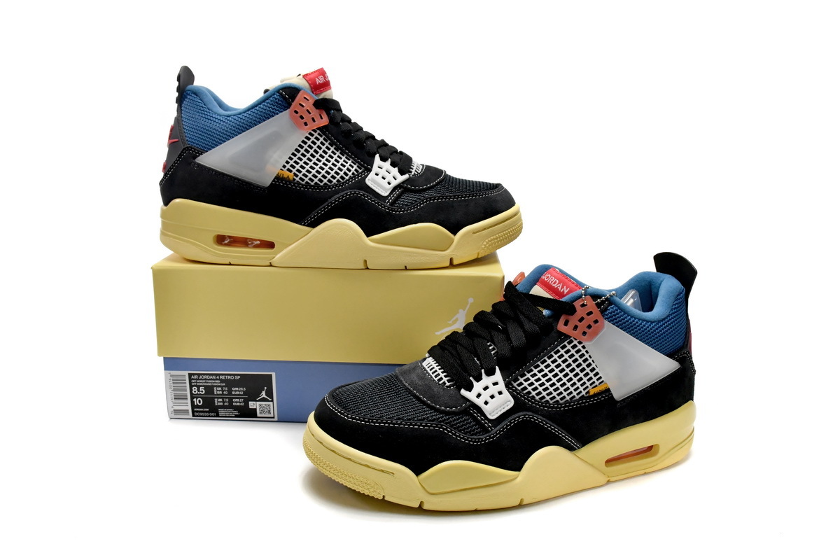 Union LA x Air Jordan 4 Retro SP Off Noir Black DC9533-001