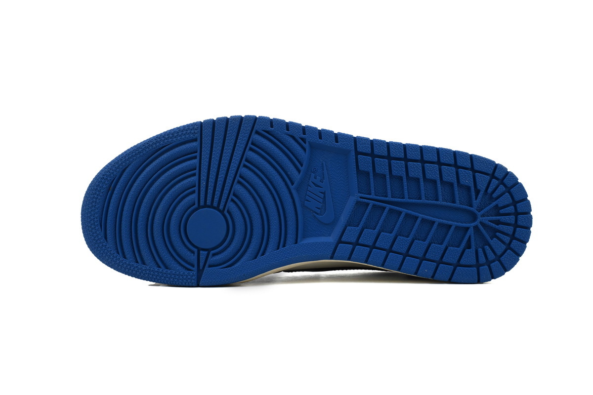 Travis Scott x Fragment Design x Air Jordan 1 Low Blue Black White DM7866-140