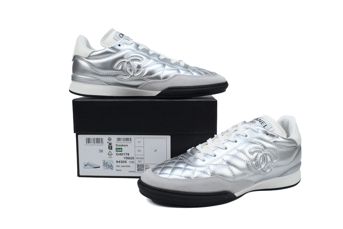 Chanel Sneakers 24A Silvery