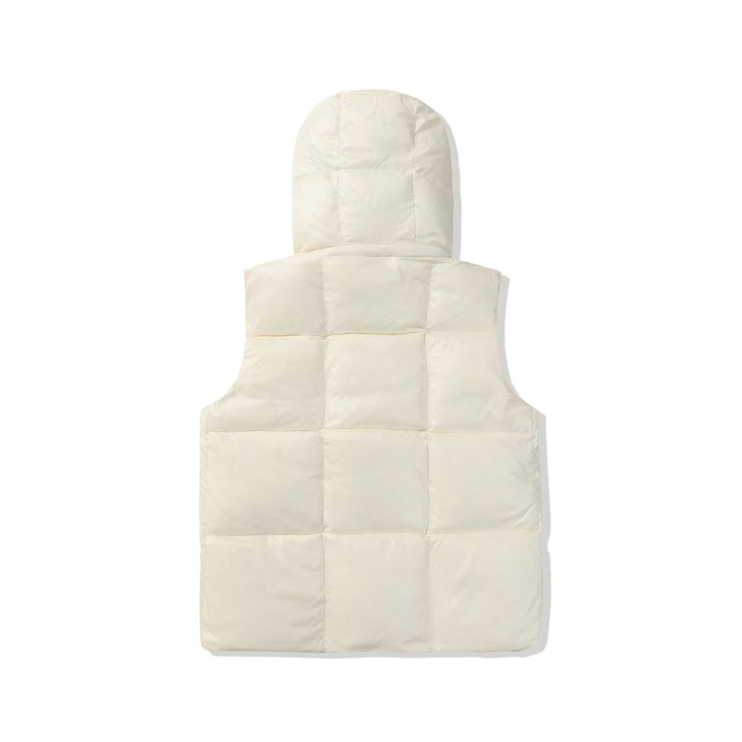 Moncler Maya Down Jacket Vest Black White