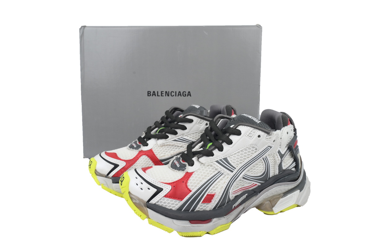 Balenciaga Runner Sneaker White Gray Black 772767 W3RNY 0509 - ogsneaker