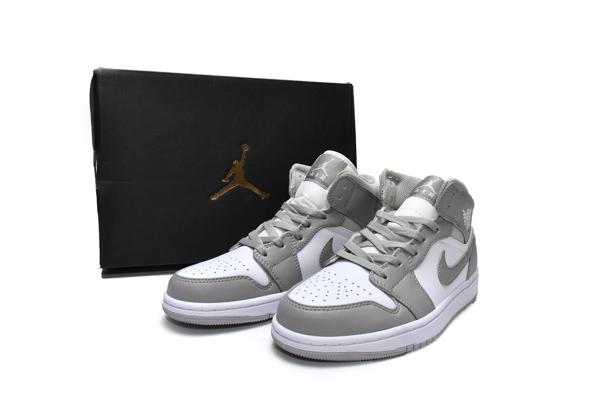 Air Jordan 1 Mid Grey Fog 554724-082
