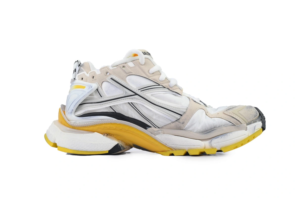 Balenciaga Runner Sneaker White Yellow 772767 W3RNY 9170 - ogsneaker