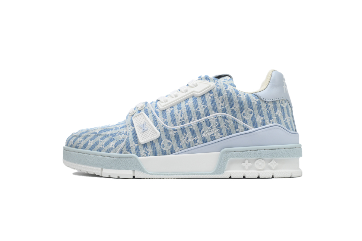 Louis Vuitton Trainer Blue Stripe Monogram