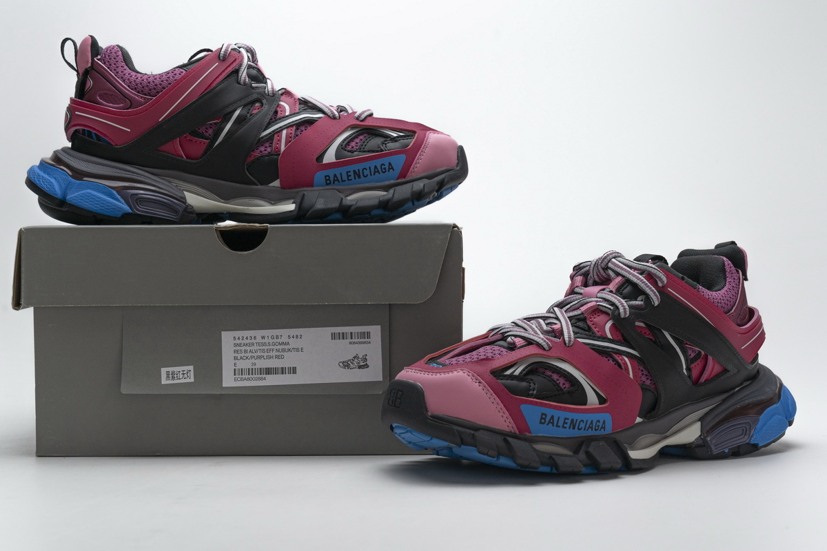 Balenciaga Track Tess S Black Purple Red 542436 W1GB7 5482 - ogsneaker