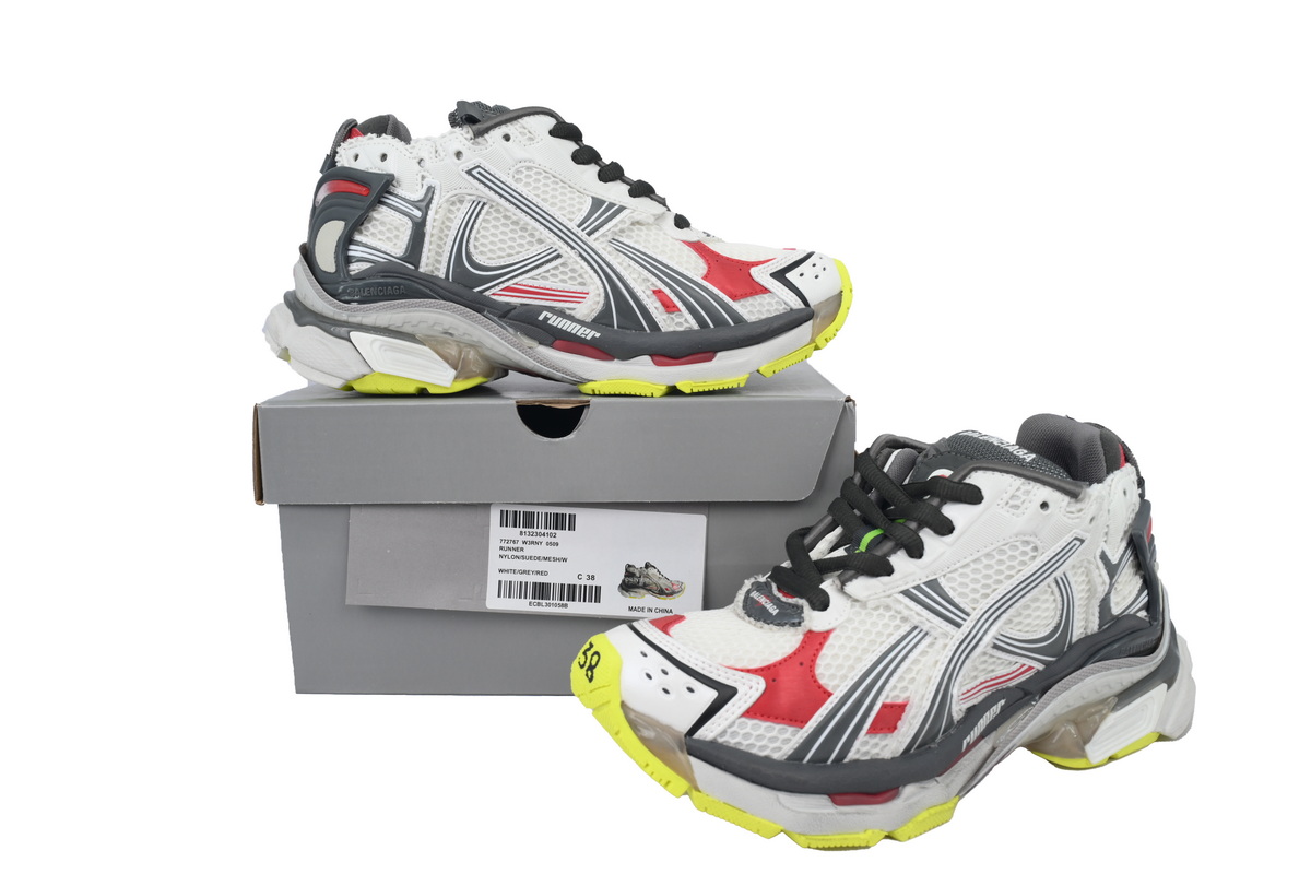 Balenciaga Runner Sneaker White Gray Black 772767 W3RNY 0509 - ogsneaker