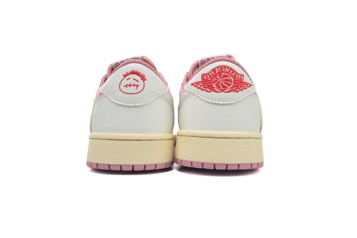 Travis Scott x Air Jordan 1 Low OG White Pink DM7866-600