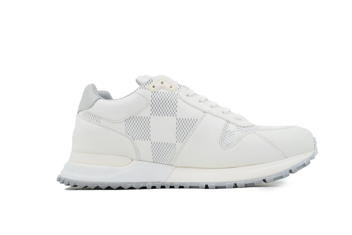 Louis Vuitton Runner Gray White Grid Pattern - ogsneaker