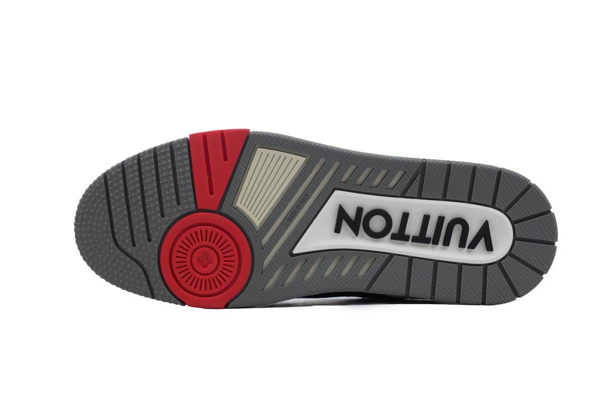 Louis Vuitton Trainer Black Grey Crystal 1ABOE2