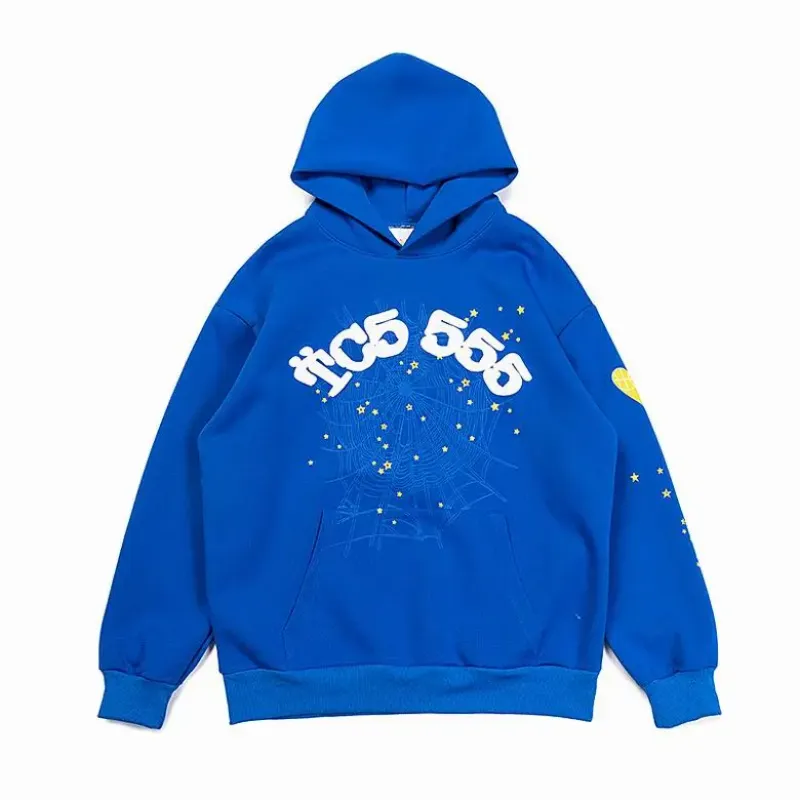 Sp5der TC5 Hoodie Blue