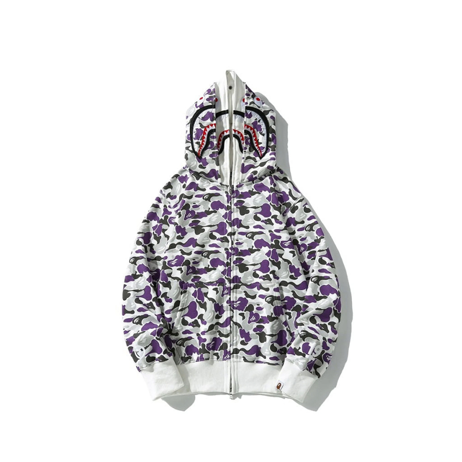 BAPE Shark Head Double Hooded Zipper Hoodie