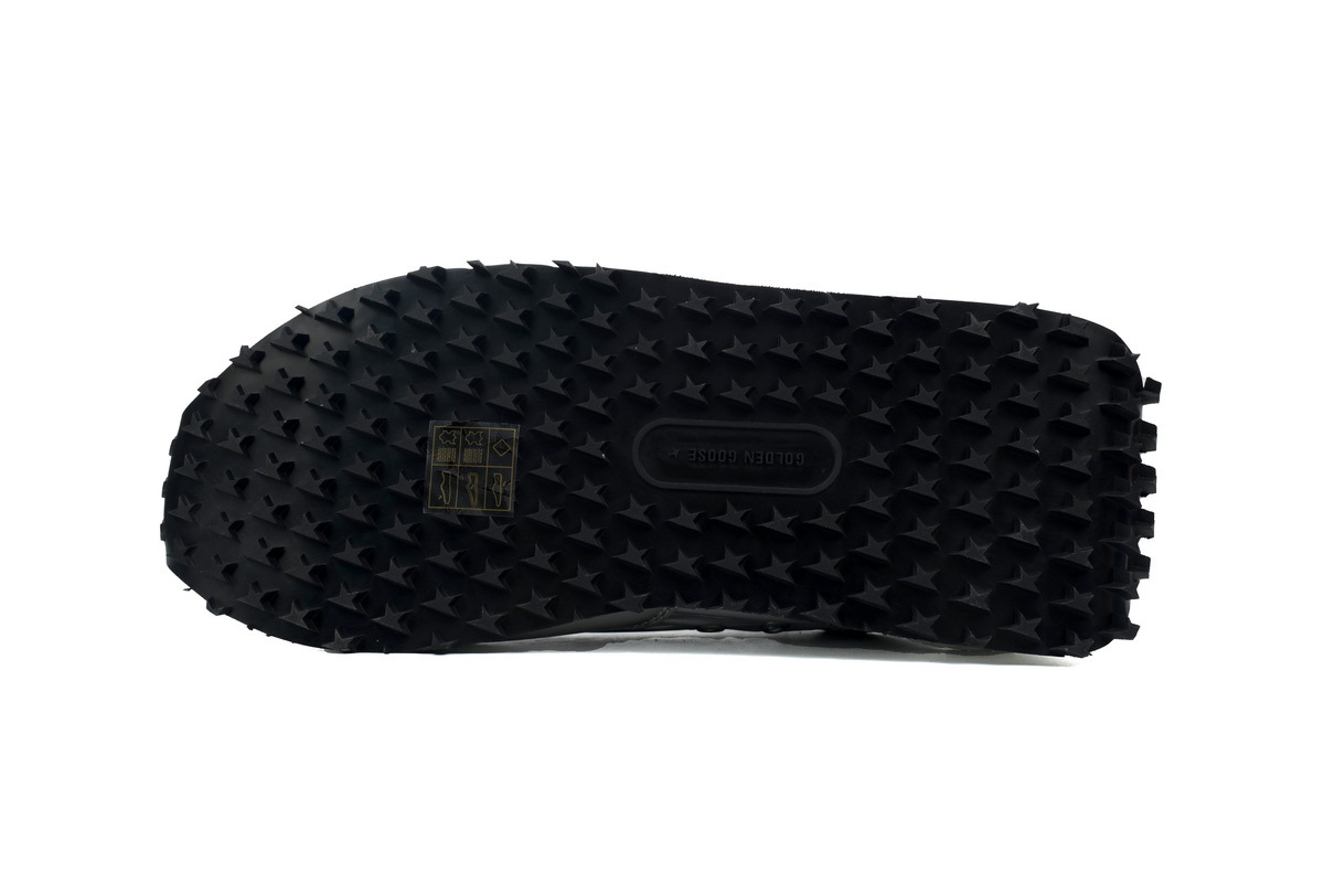 Golden Goose Marathon Shoes Black Silver