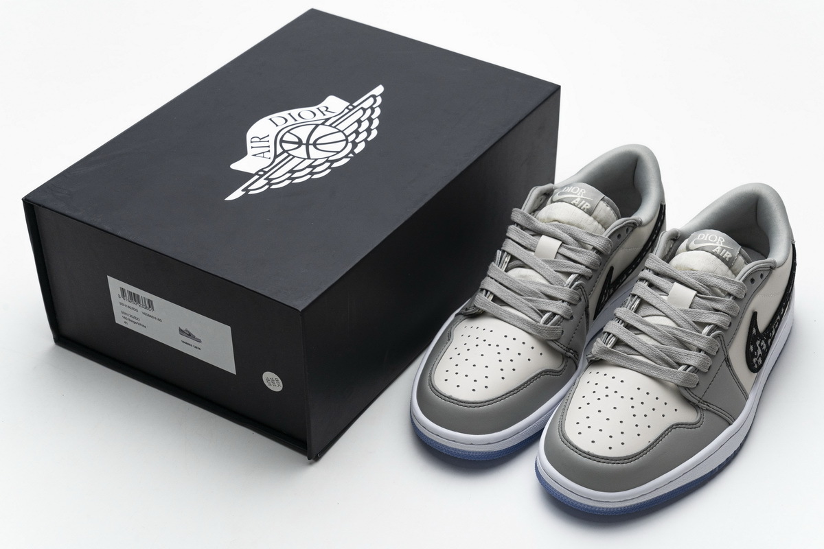 Dior x Air Jordan 1 Low Wolf Grey CN8608-002