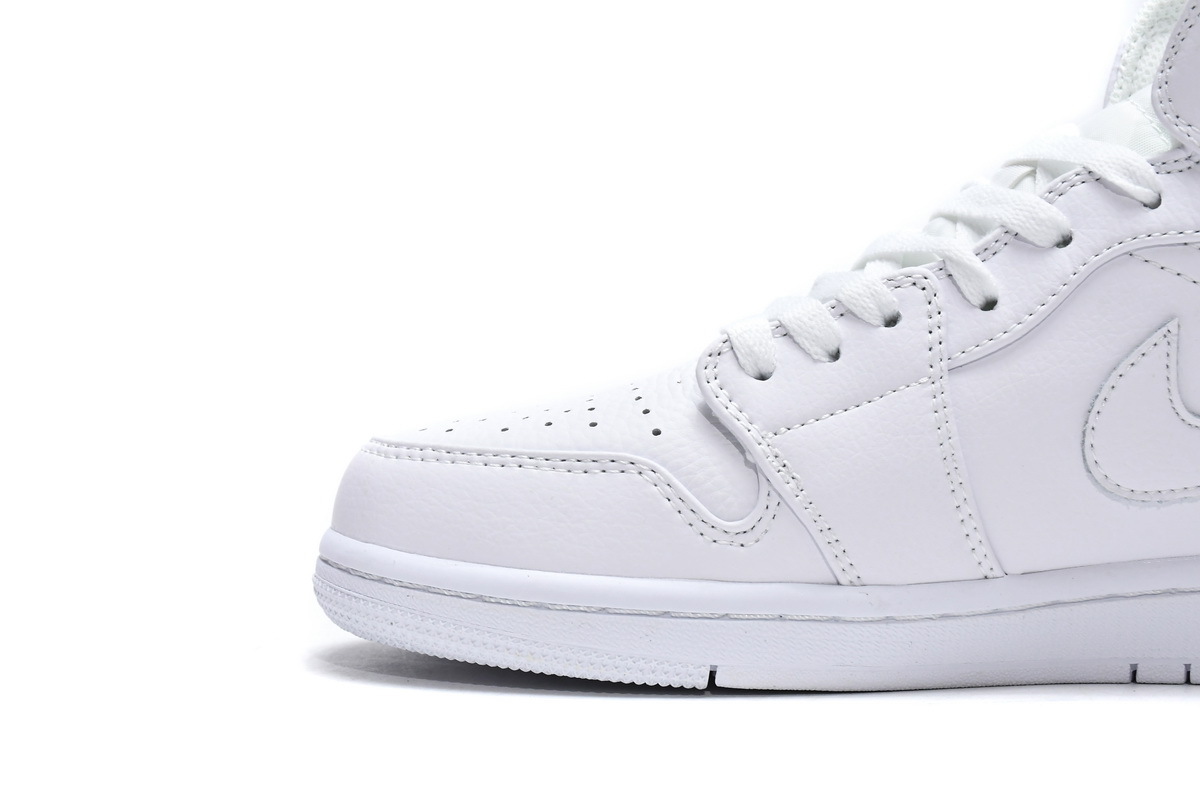 Air Jordan 1 Mid White  554724-129