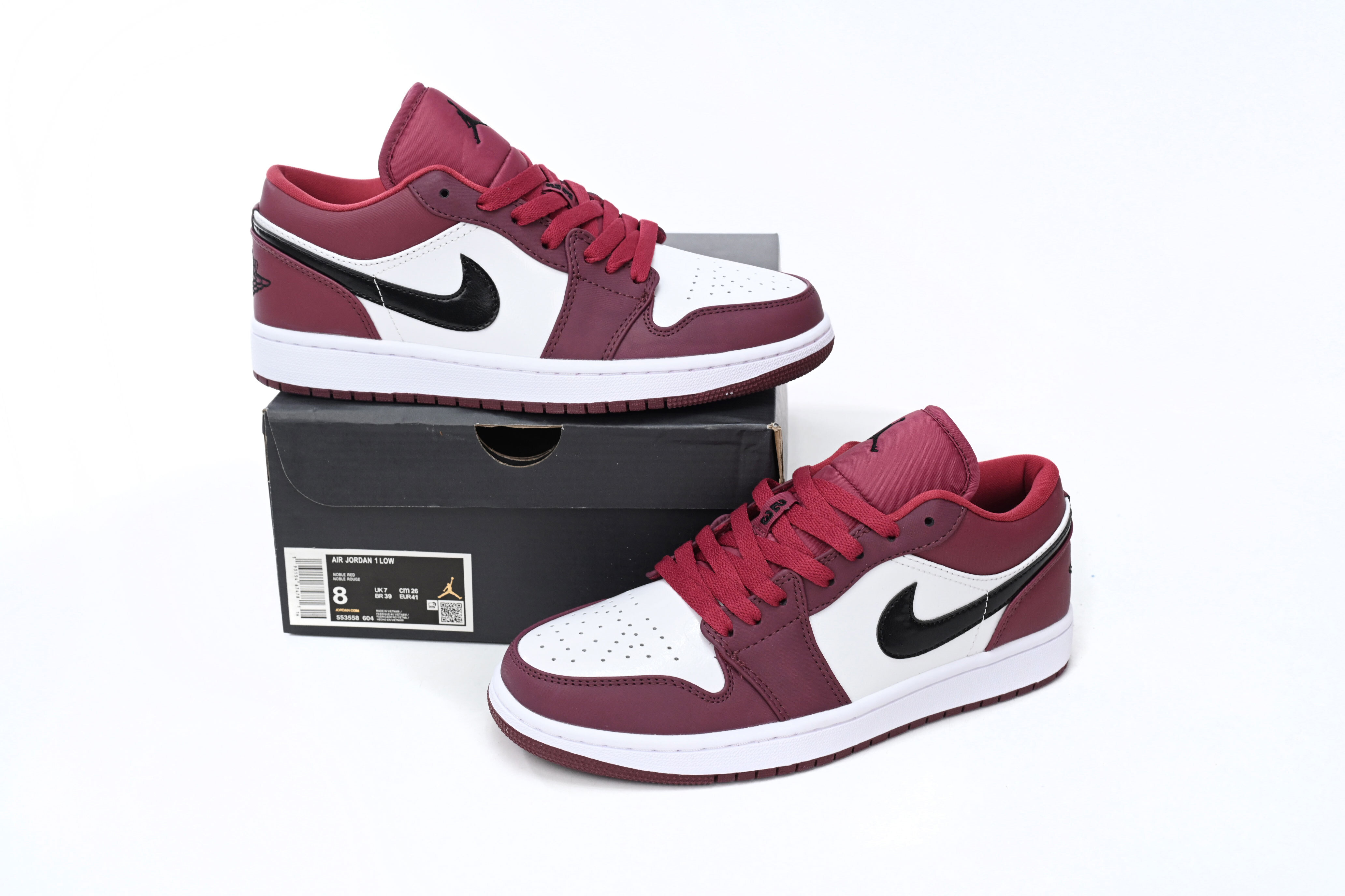 Jordan 1 Low Noble Red 553558-604