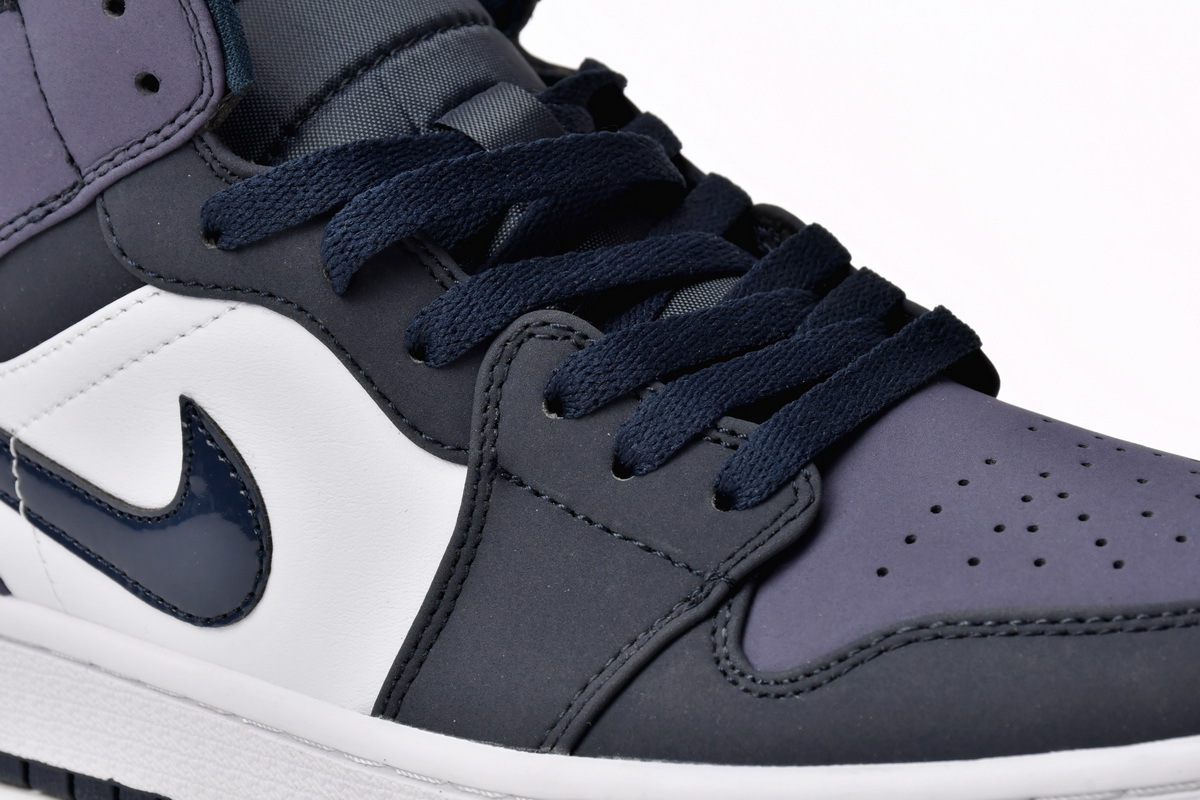 Jordan 1 Mid Obsidian Sanded Purple 554724-445
