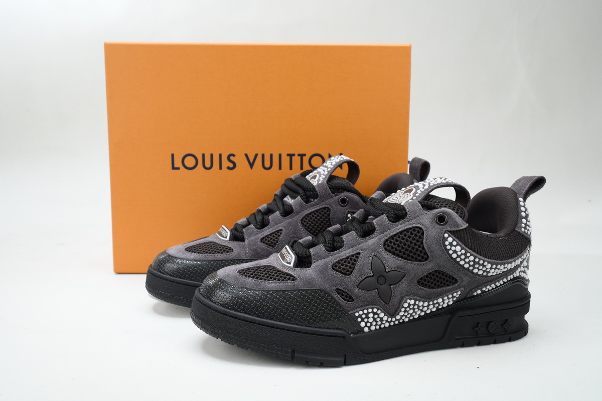 Louis Vuitton Skate Sneaker Gray Black White