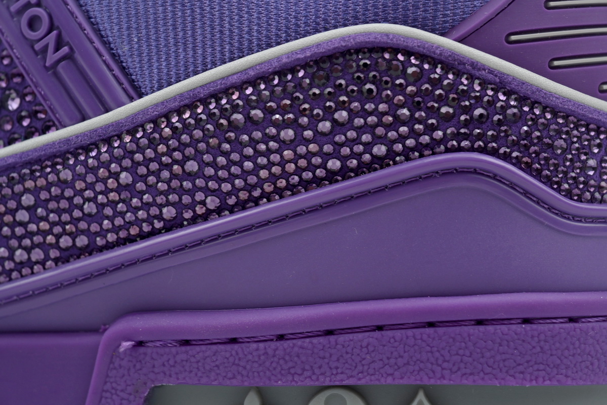 Louis Vuitton Trainer Purple Swarovksi Crystals 1ACR21