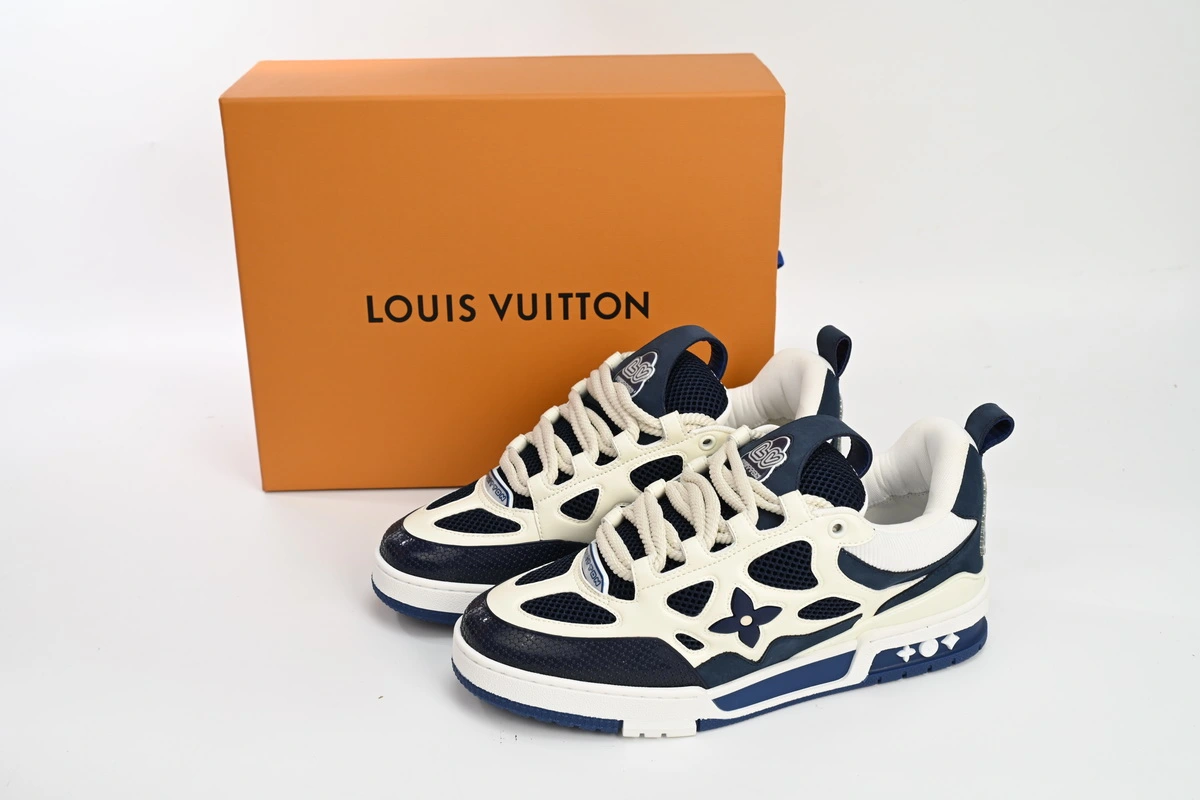 Louis Vuitton Skate Sneaker Marine White 1AARRL