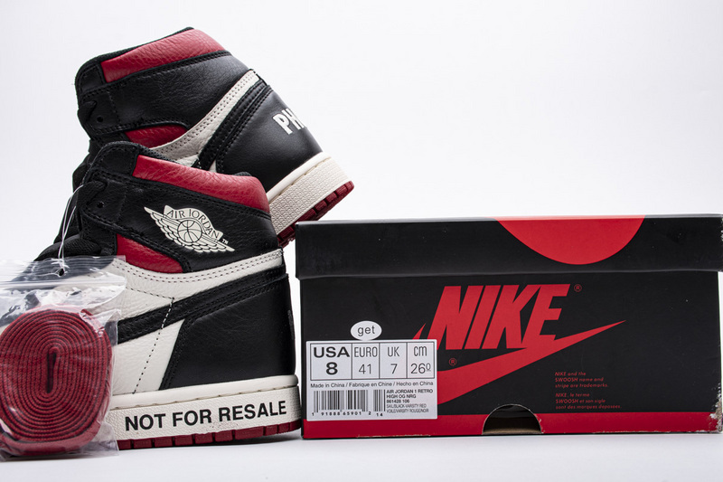 Jordan 1 Retro High Not for Resale Varsity Red 861428-106