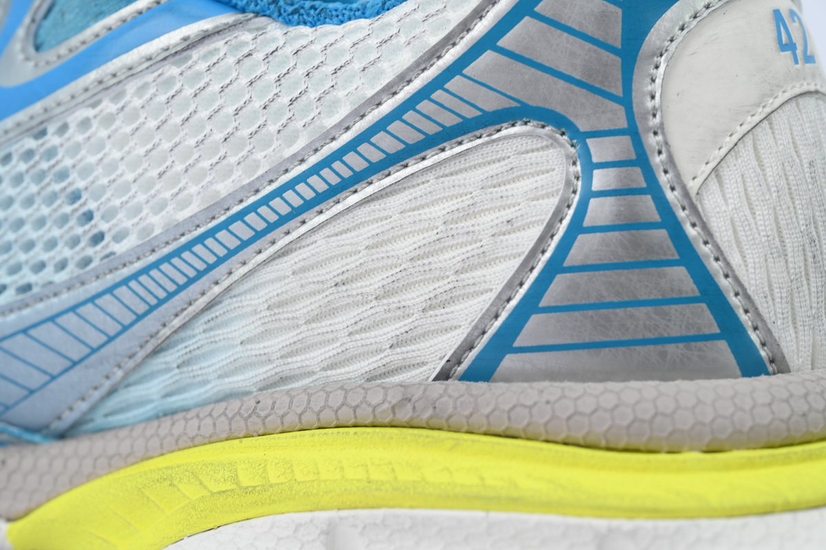 Balenciaga 3XL Sneaker White Blue Yellow 734734 W3XTS 9479