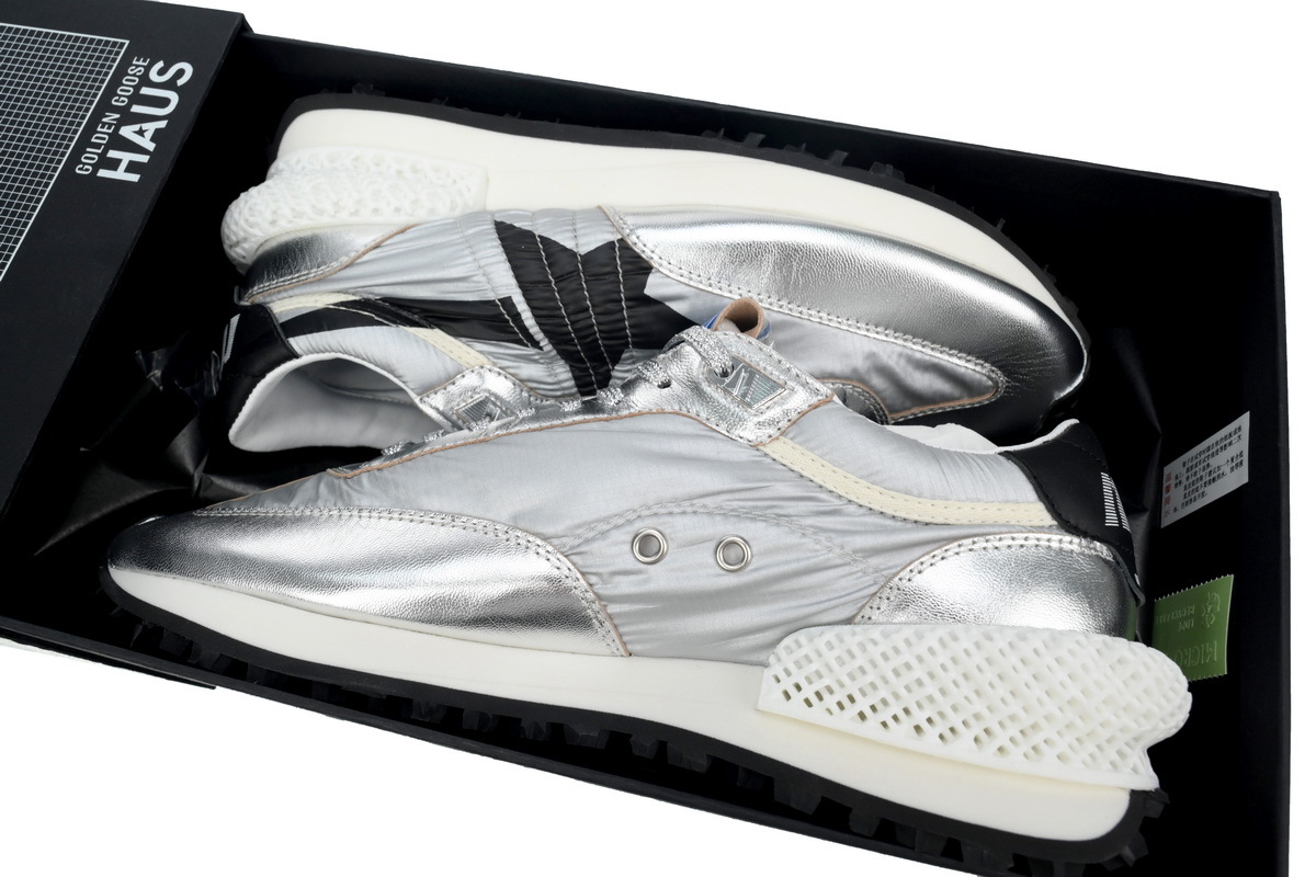 Golden Goose Marathon Shoes Black Silver