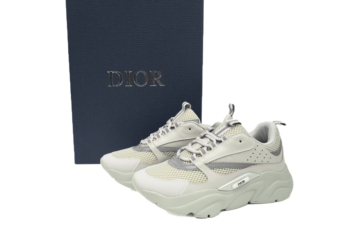 Dior White Blue Black  B22 Sneakers Lime