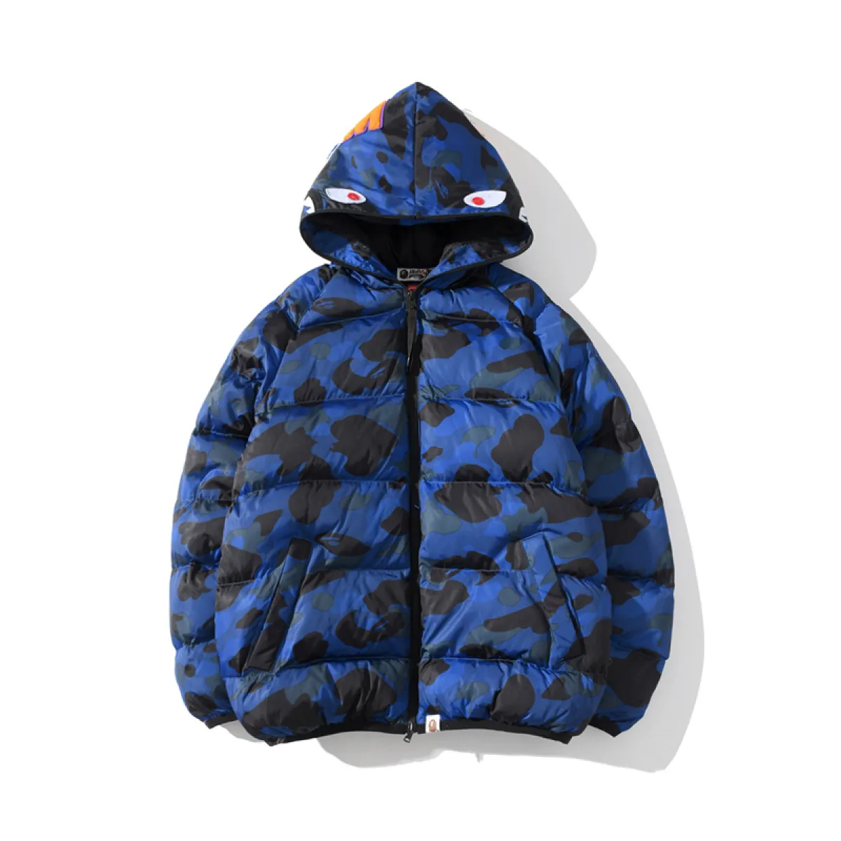 Bape Shark Parka Jacket Red & Yellow & Blue